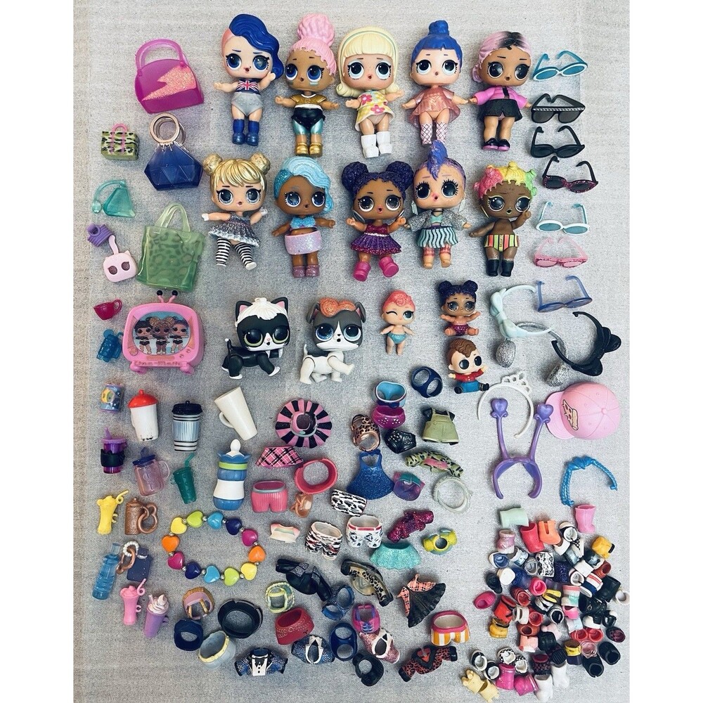 MGA LOL Surprise Doll Mixed Lot of Dolls, Babies, Pets, and Accessories 2016-18